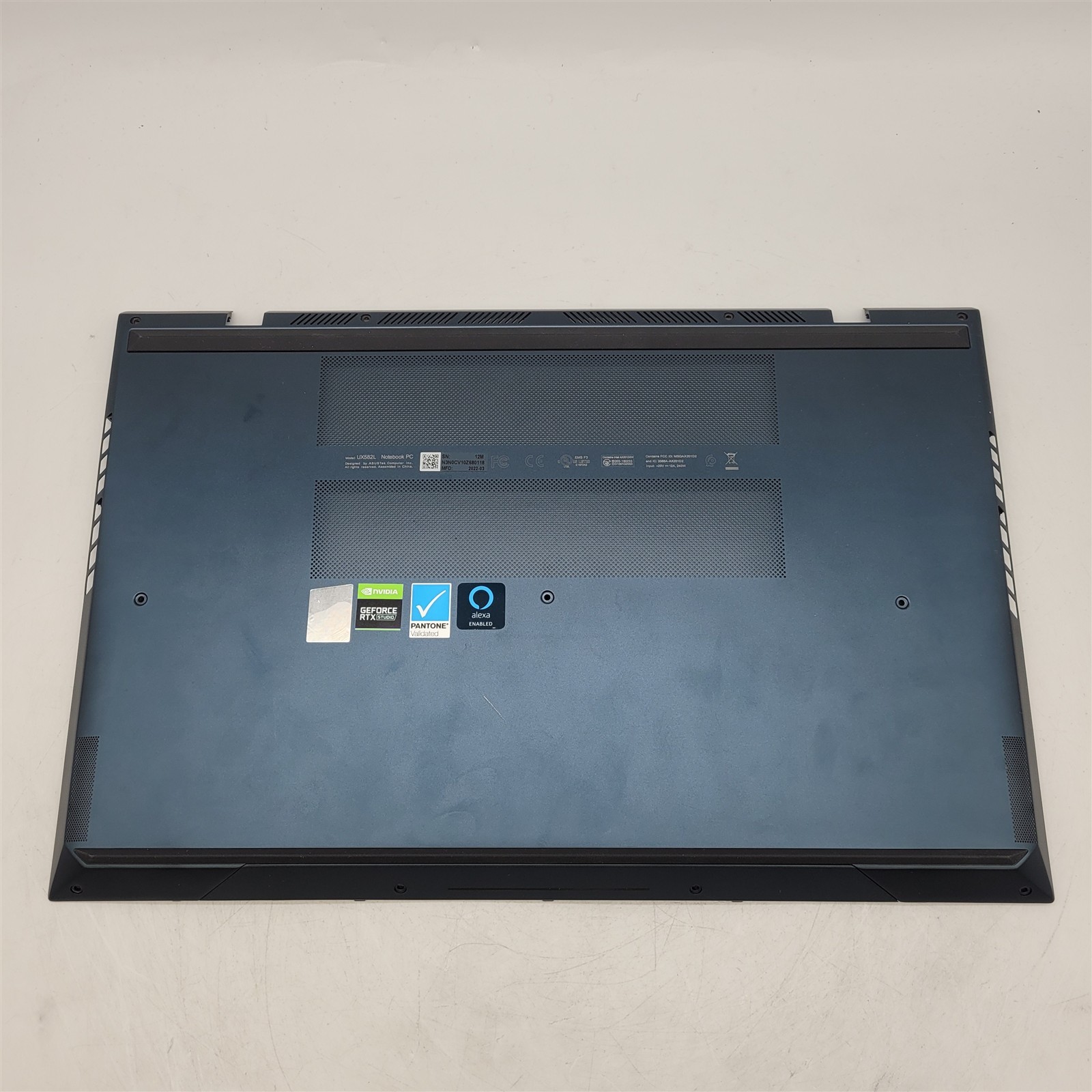 OEM ASUS ZenBook Pro Duo 15 UX582 Bottom Base Case Cover Blue