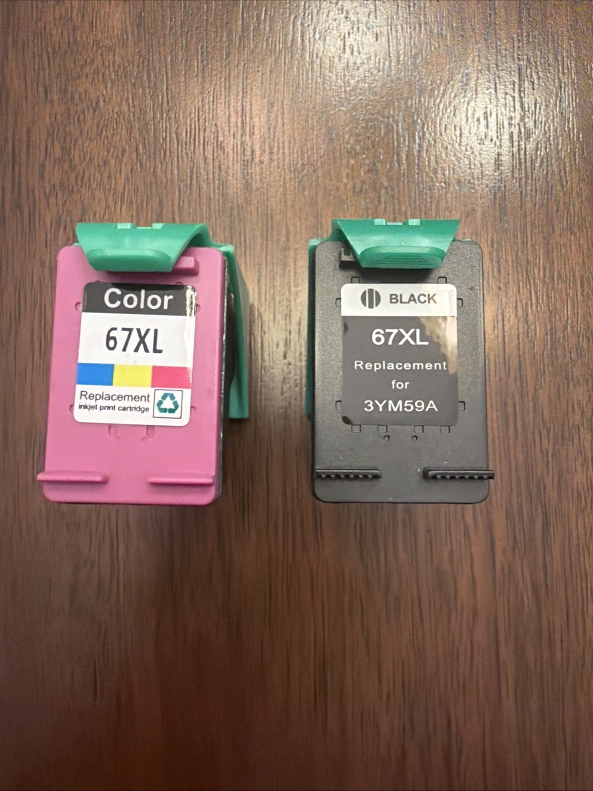 Allwork 67XL Ink Cartridge 2 Pack Black Tri Color Open Box