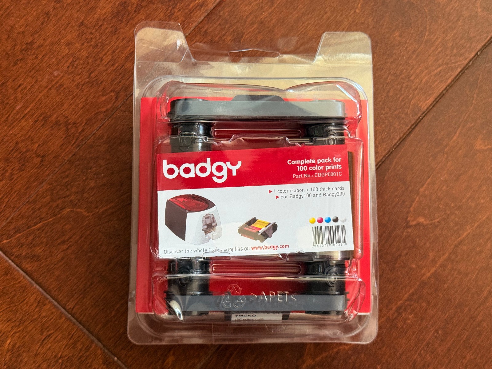 Badgy100 / Badgy200  Ribbon + 100 Card Set - CBGP0001C