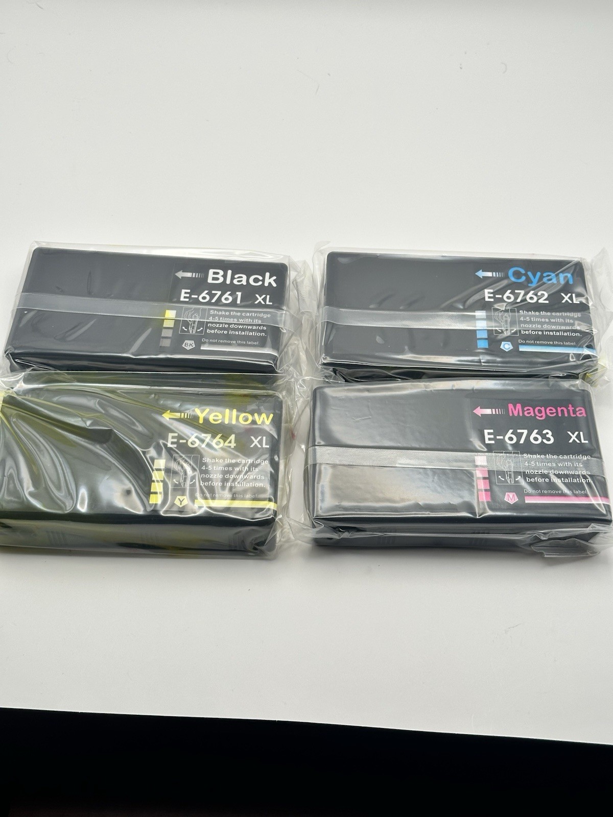 4-Pack Compatible Epson 676XL Ink Cartridges Set (Black, Cyan, Magenta, Yellow)