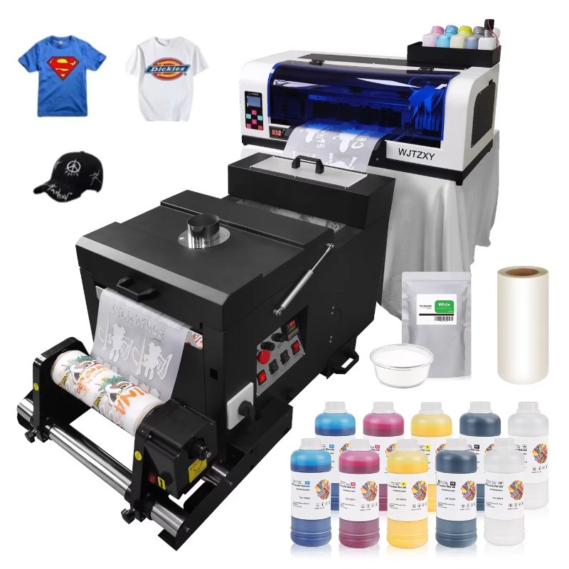 A3+ XP600 DTF Printer with Shaking Machine,Stable, Colorful with Ink Film Powder