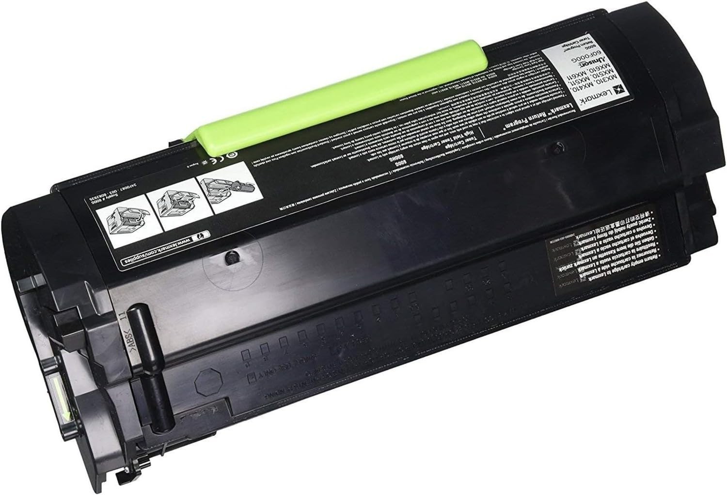 Lexmark 60x Toner Cartridge - Black - Laser - 2500 Page - 1 Pack (60f000g)