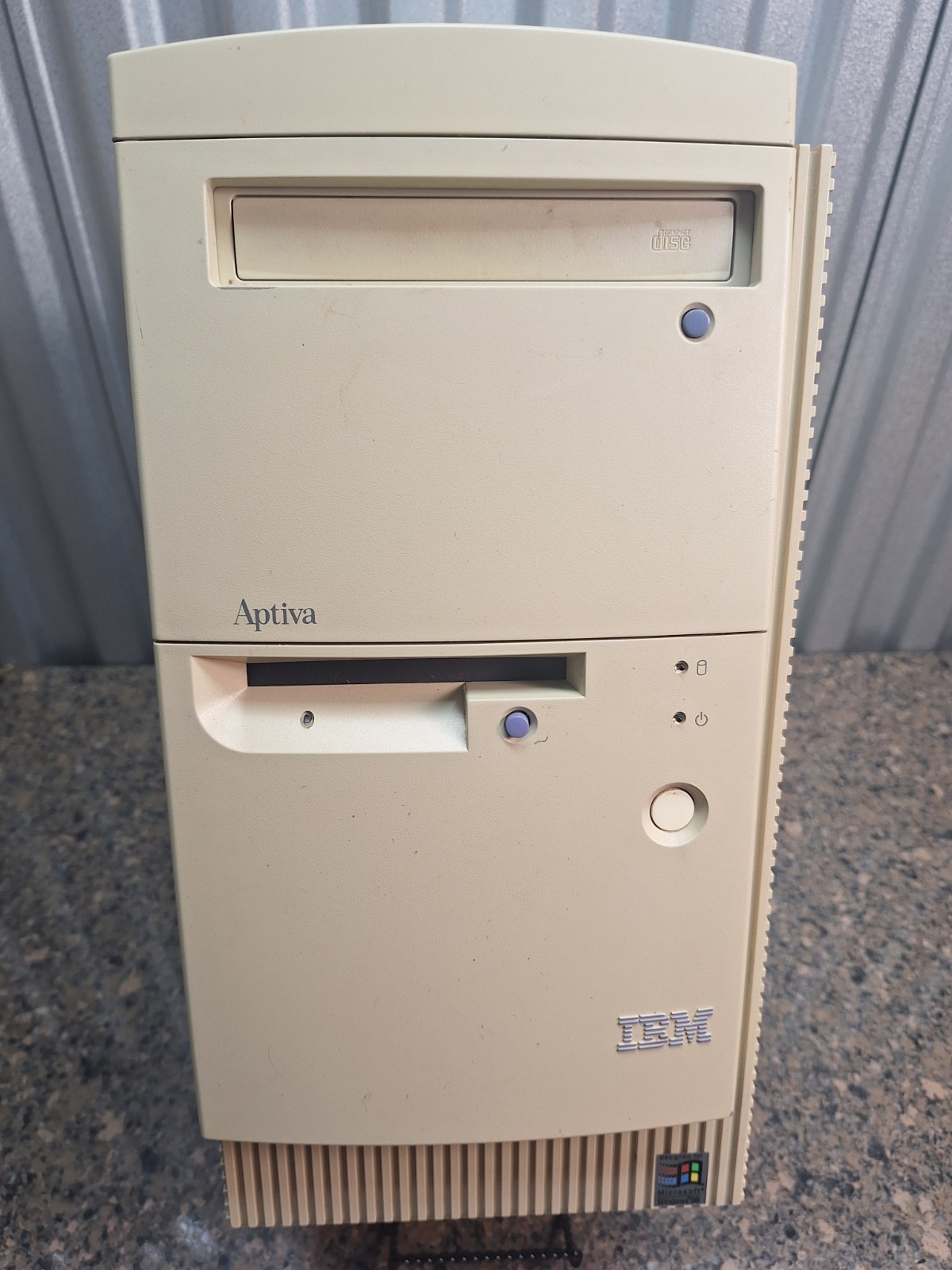 Vintage IBM Aptiva Computer Tower Model 2170-802 Powers On