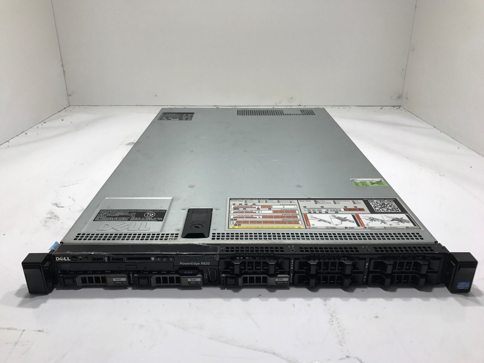 Dell PowerEdge R620 Dual Xeon E5-2609 2.4Ghz Quad-Core 8SFF Rack Server w/ 32GB