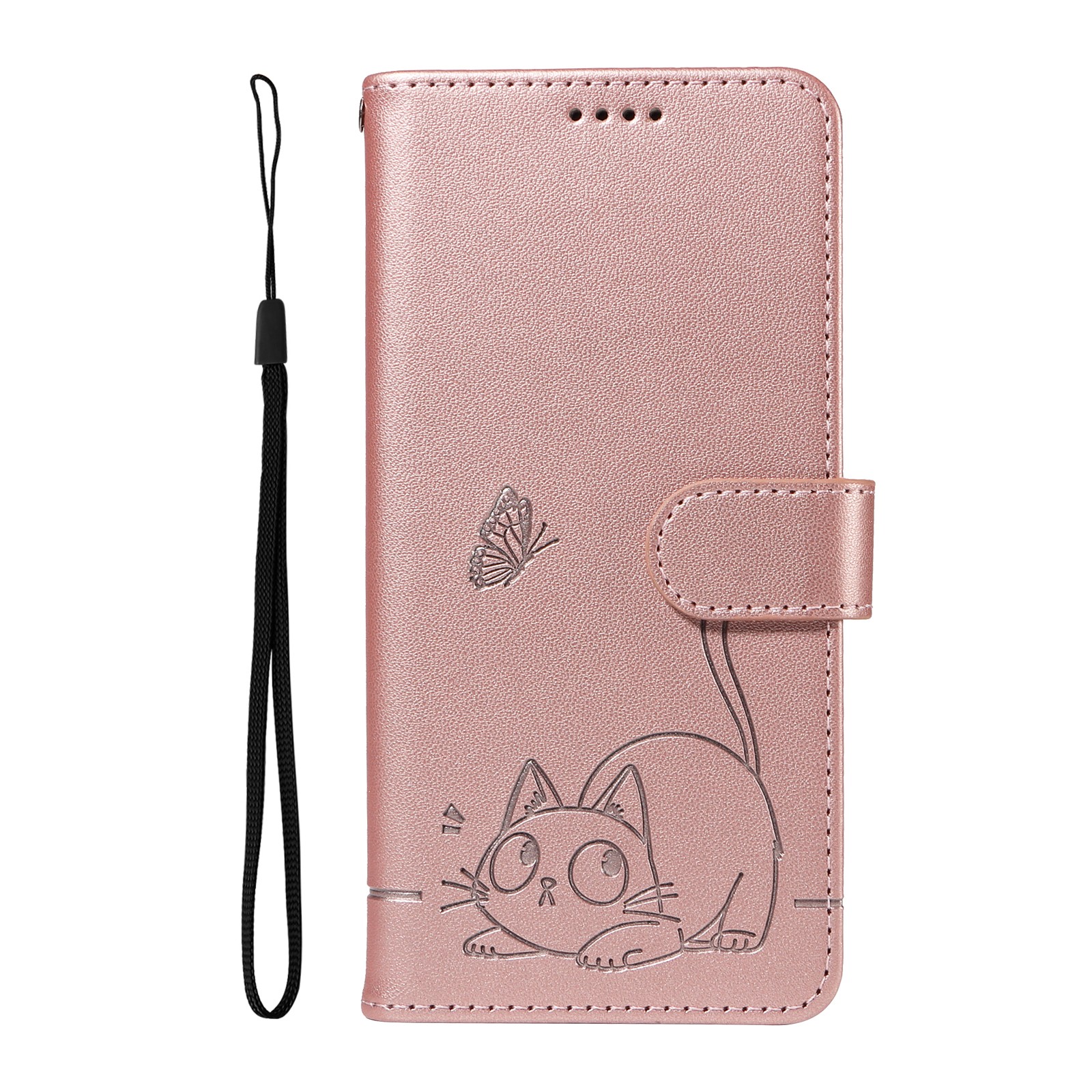 Flip Leather Cat Butterfly Wallet Cover Case For 17 16 15 13 12 14 11 Pro Max