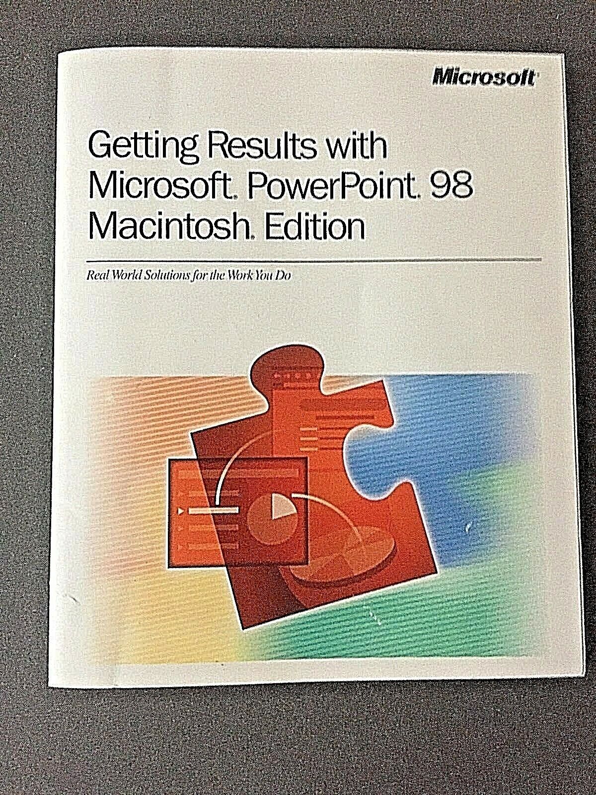 1998 Macintosh Edition: Getting Results with Microsoft Powerpoint Mac Manual