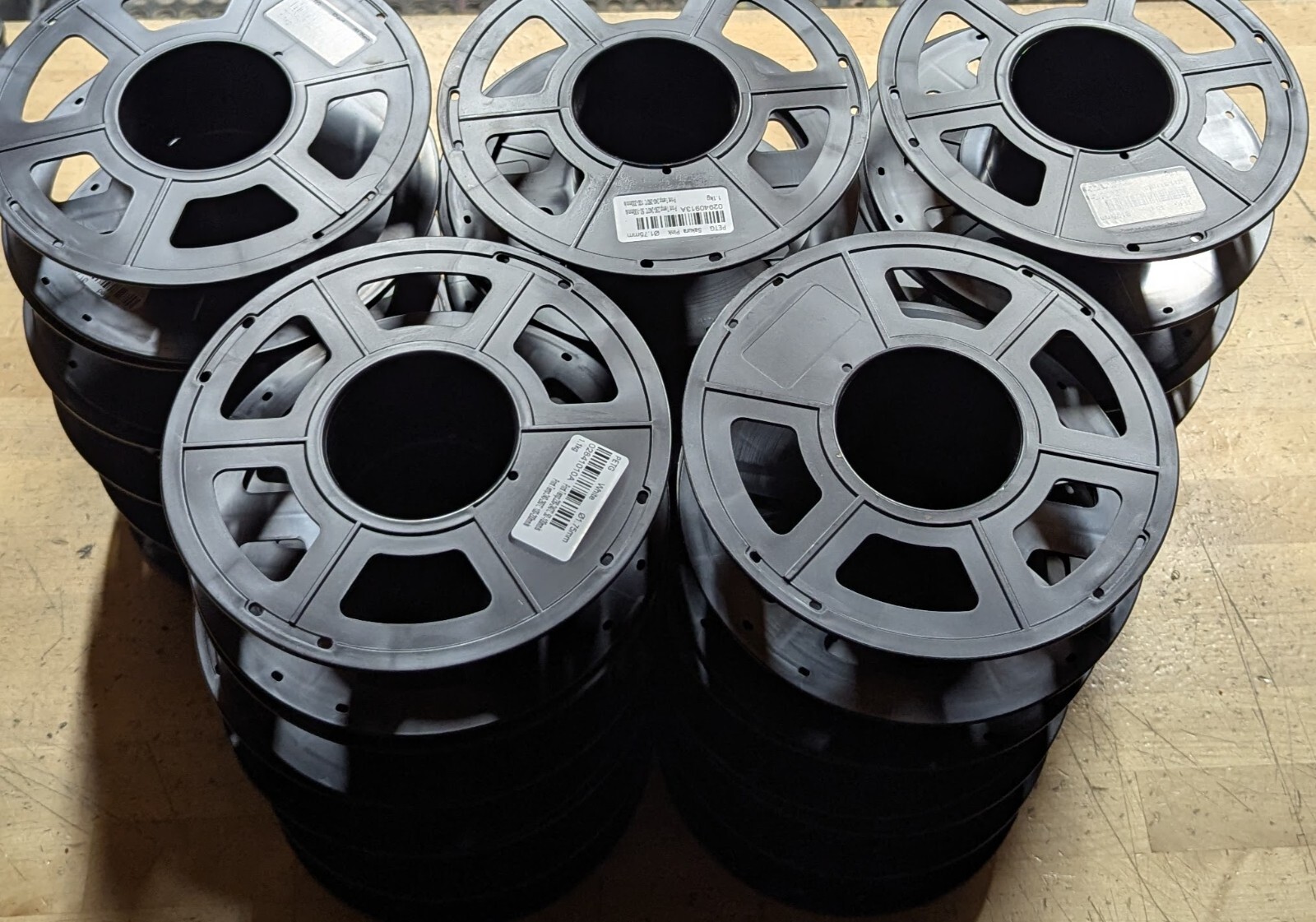 30x Empty Sunlu-style 3D Printing Filament Spools 