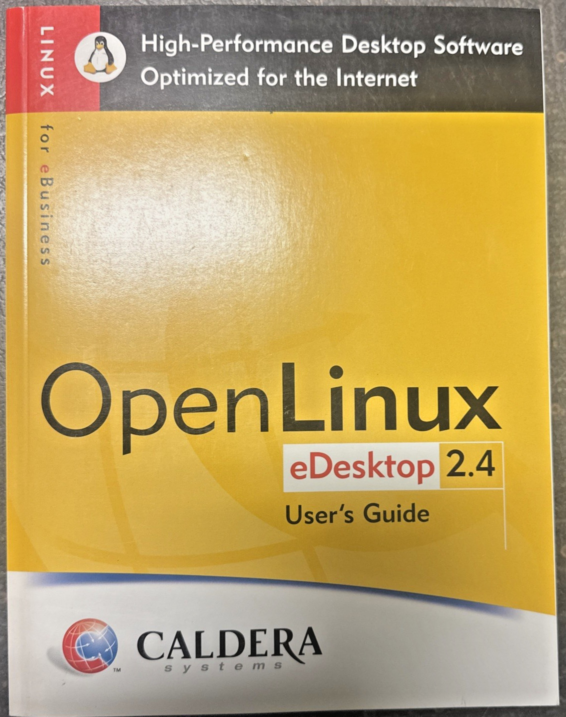 Caldera OpenLinux eDesktop 2.4 User's Guide 2000 - excellent Condition