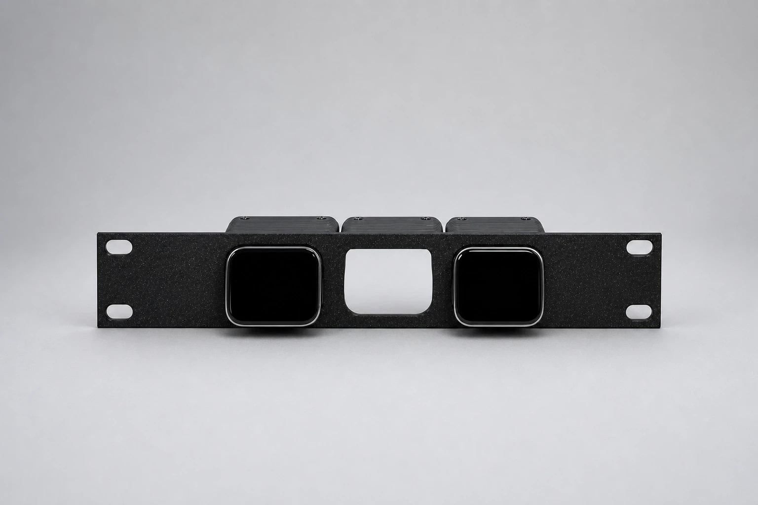 JetKVM Rack Mount for 3 Devices - 10-Inch 1U Black PETG Mount Only