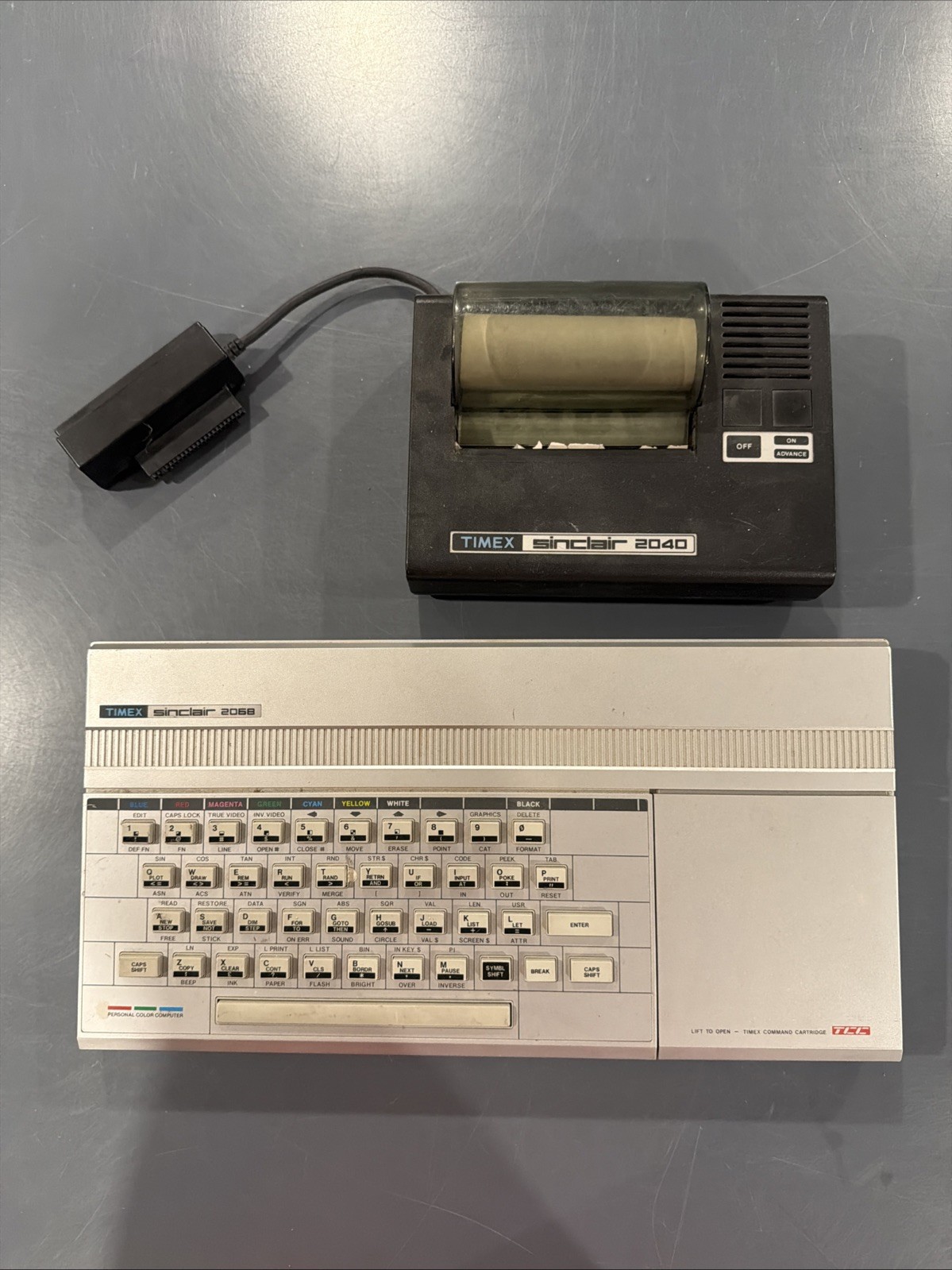 Timex Sinclair 2068 Computer + 2040 Printer Untested