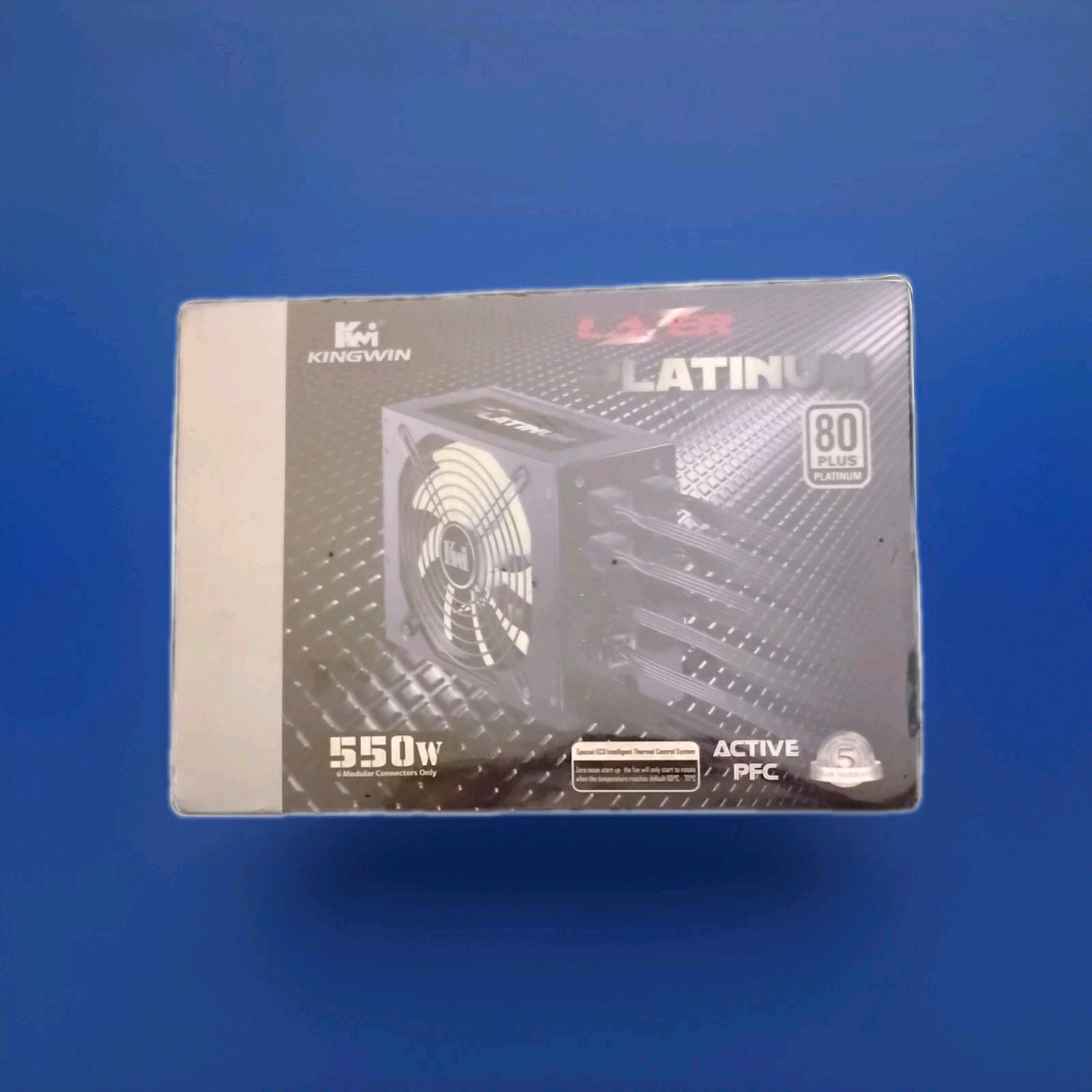 Kingswin Lazer Platinum 550 W Modular ATX Power Supply Model LZP-550 FACTORY...