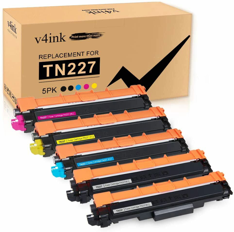 5PK V4INK TN227 223 Toner Cartridge For Brother MFC-L3710CW L3750CDW HL-L3210CW