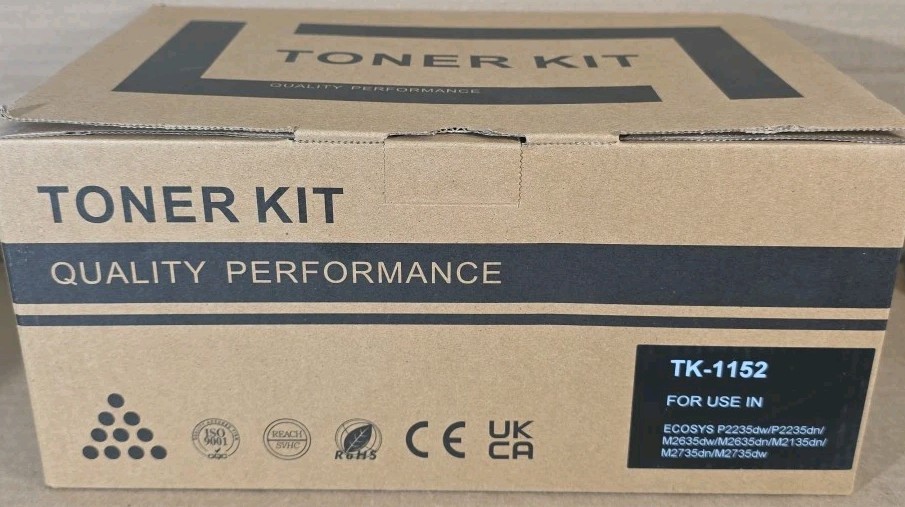 TK-1142 Black Yield Toner Cartridge Compatible  With Kyocera ECOSYS P2235dw / M2