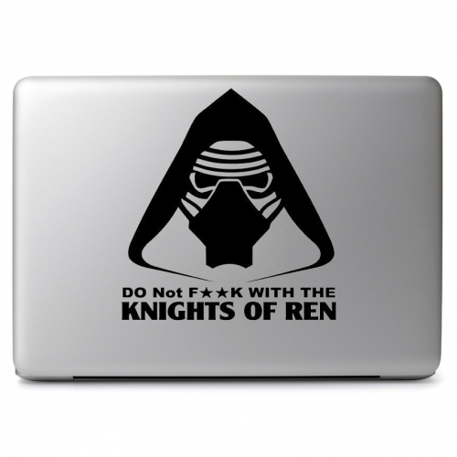Star Wars Kylo Ren F**k for Macbook Air/Pro Laptop Car Window SUV Wall Home Deca