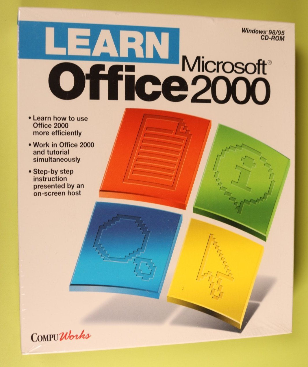 Learn Microsoft Office 2000 CD PC 1999 New Factory Sealed