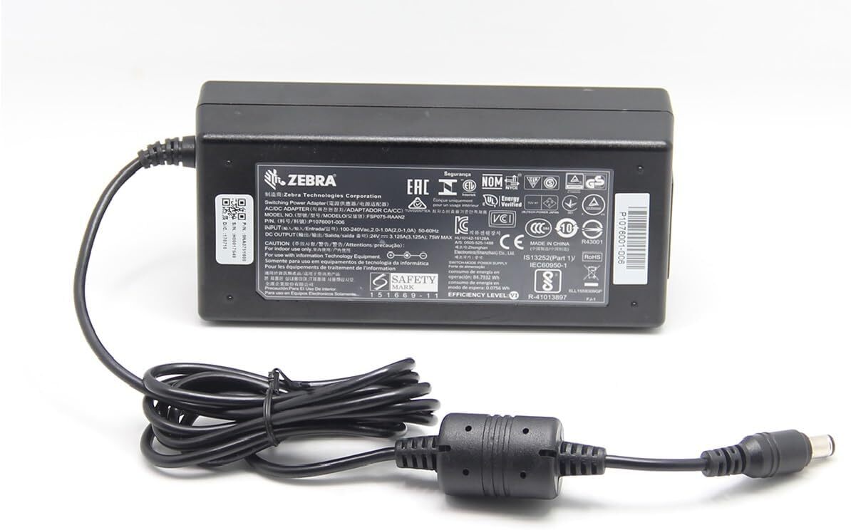 Genuine FSP075-RAAN2 24V 3.125A 75W AC/DC Adapter for Zebra ZXP3 Card Reader