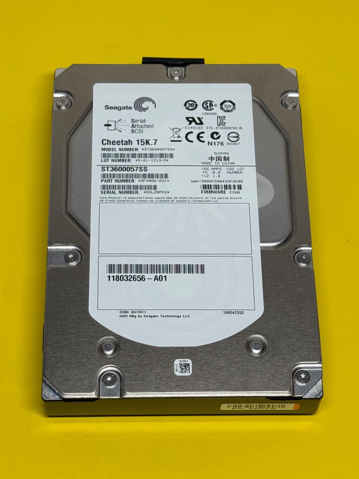 Seagate Cheetah 15K.7 ST3600057SS 600GB 15K 16MB SAS 6Gb/s 3.5” 9FN066-031