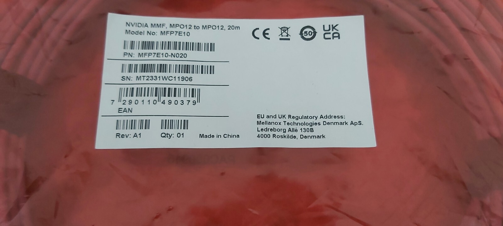New NVidia Mellanox MFP7E10-N020 Cable MFP7E10 Offers Welcome