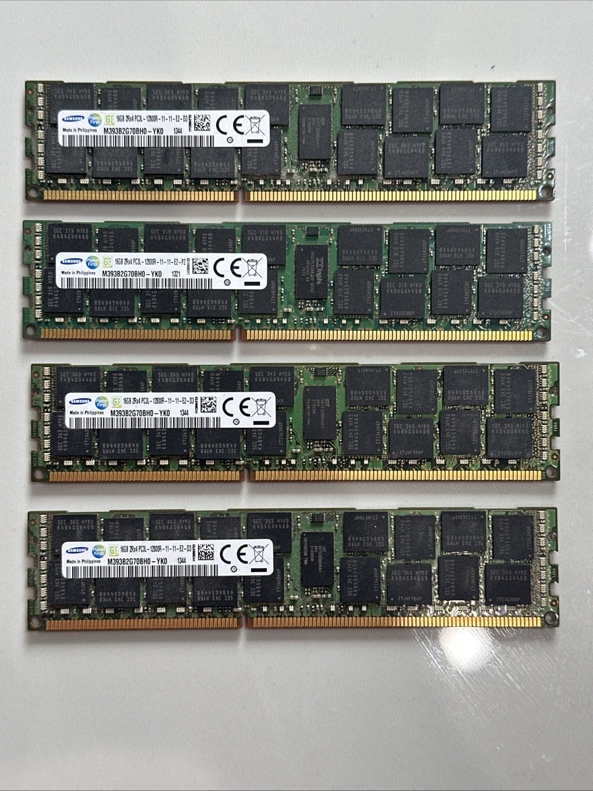 samsung 16gb 2rx4 pc3L-12800r DDR3 1600MHz 1.35v ECC REG RDIMM memory RAM 4x16GB