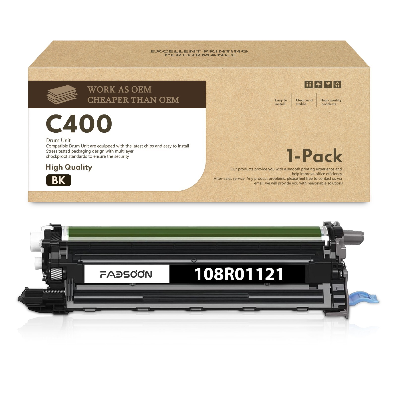 FADSOON® C400 C405 Drum Unit for Xerox 108R01121 Black Imaging Unit C400 C405