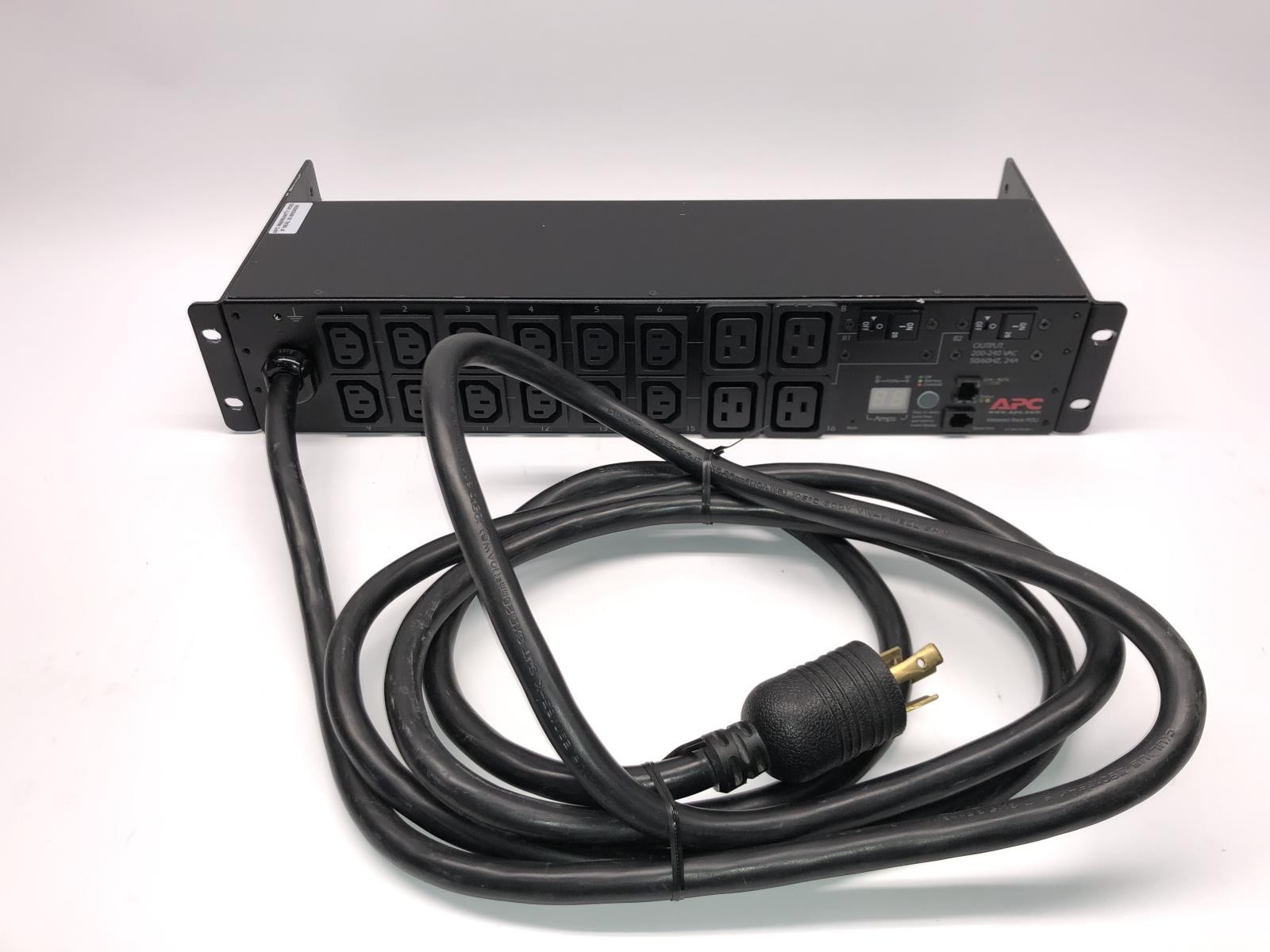 APC AP7811 Rack PDU, Metered, 2U, 30A, 208V, (12) C13s & (4) C19 -VGC