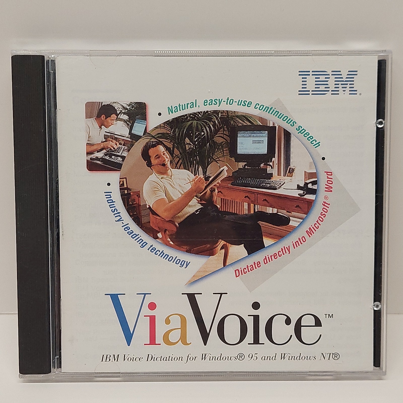 ViaVoice IBM Voice Dictation for Windows 95 & NT ~ 1997 ~ CD-ROM  