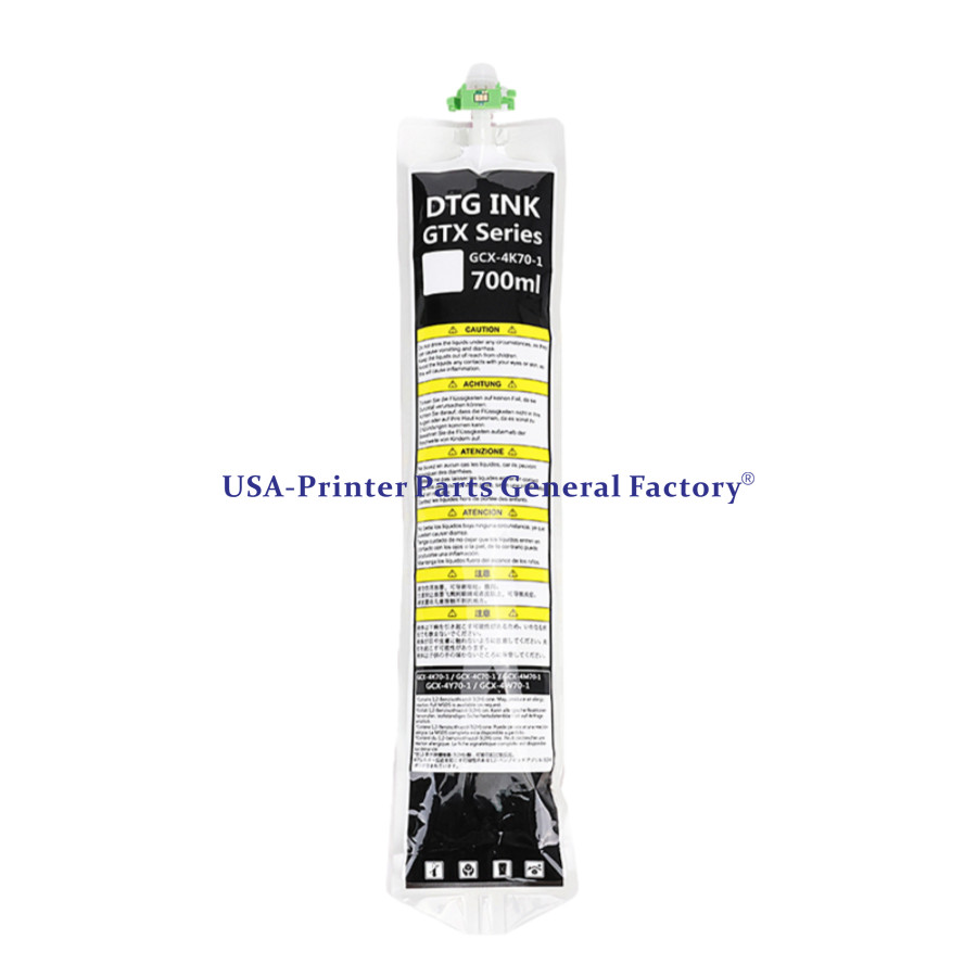 700ML White DTG Textile Ink Bag For Brother GTX GTX PRO Printer Fast delivery