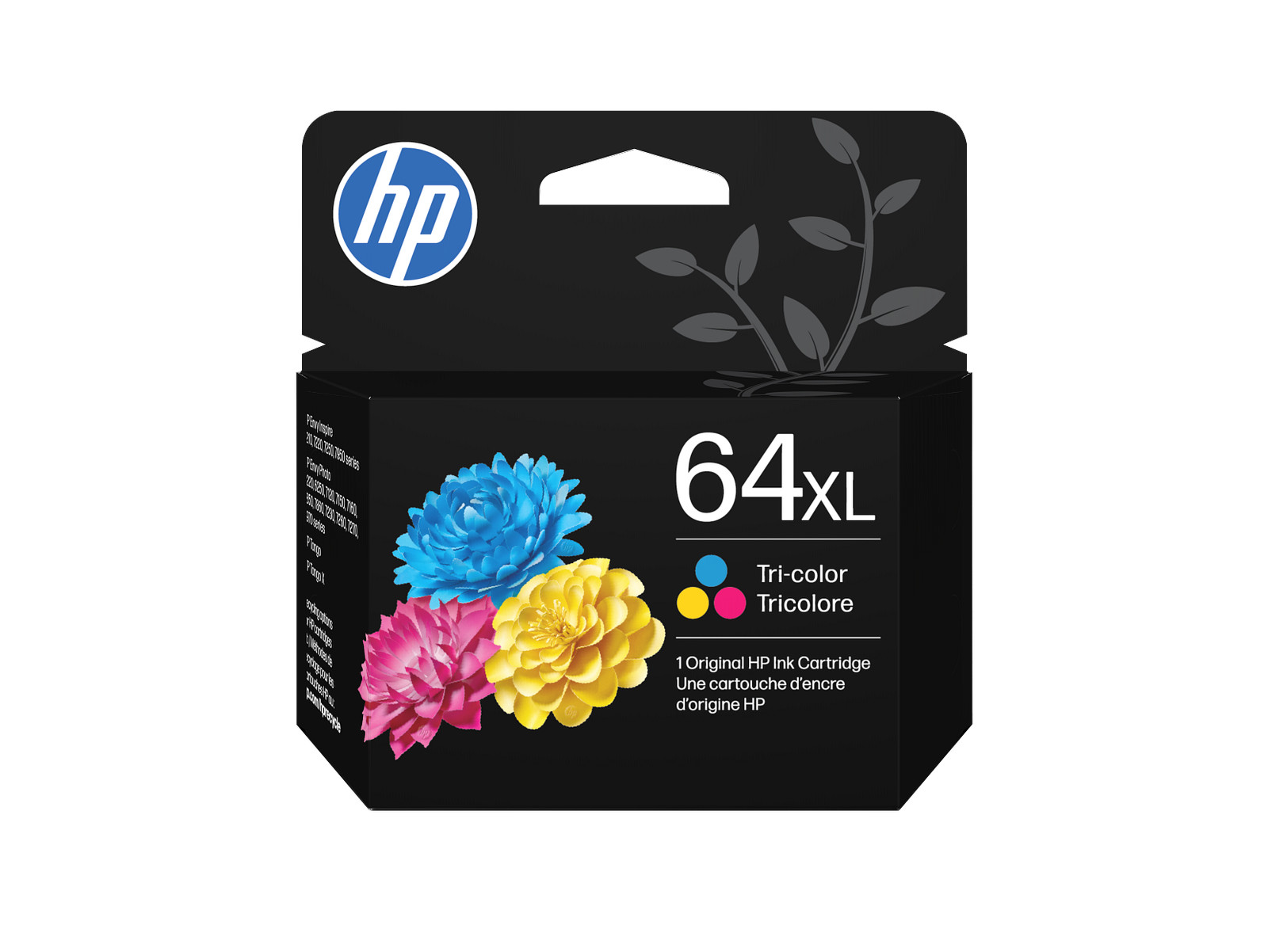 HP 64XL High Yield Tri-color Original Ink Cartridge, ~415 pages, N9J91AN#140