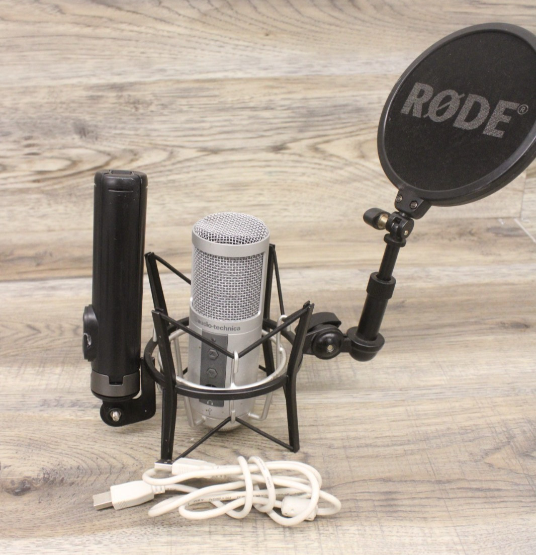 Audio-Technica ATR2500-USB Cardioid Condenser Microphone Silver  