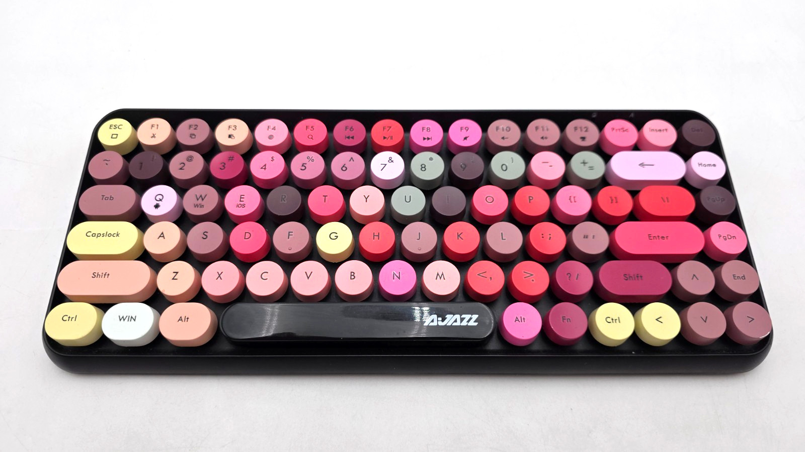 AJAZZ 308i wireless 2.4G keyboard Gradient Round Keycaps Tested and Working