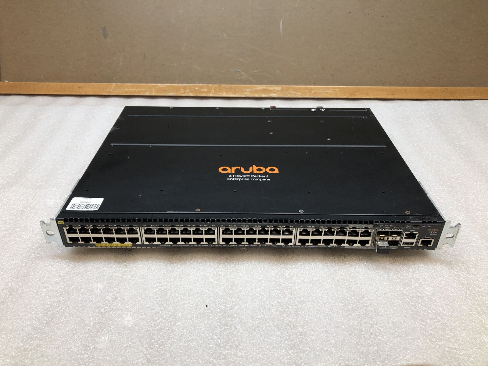 HPE Aruba 2930M JL322A Rack Mountable 48-Port PoE+ Gigabit Network Switch-TESTED