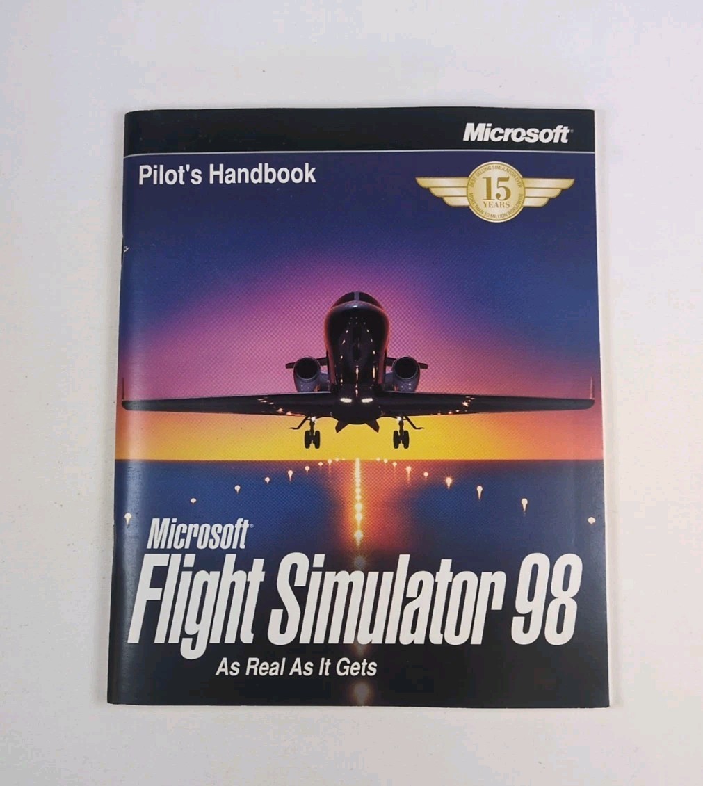 Microsoft Flight Simulator 98 Pilot’s HANDBOOK  ONLY - *VINTAGE* 1998