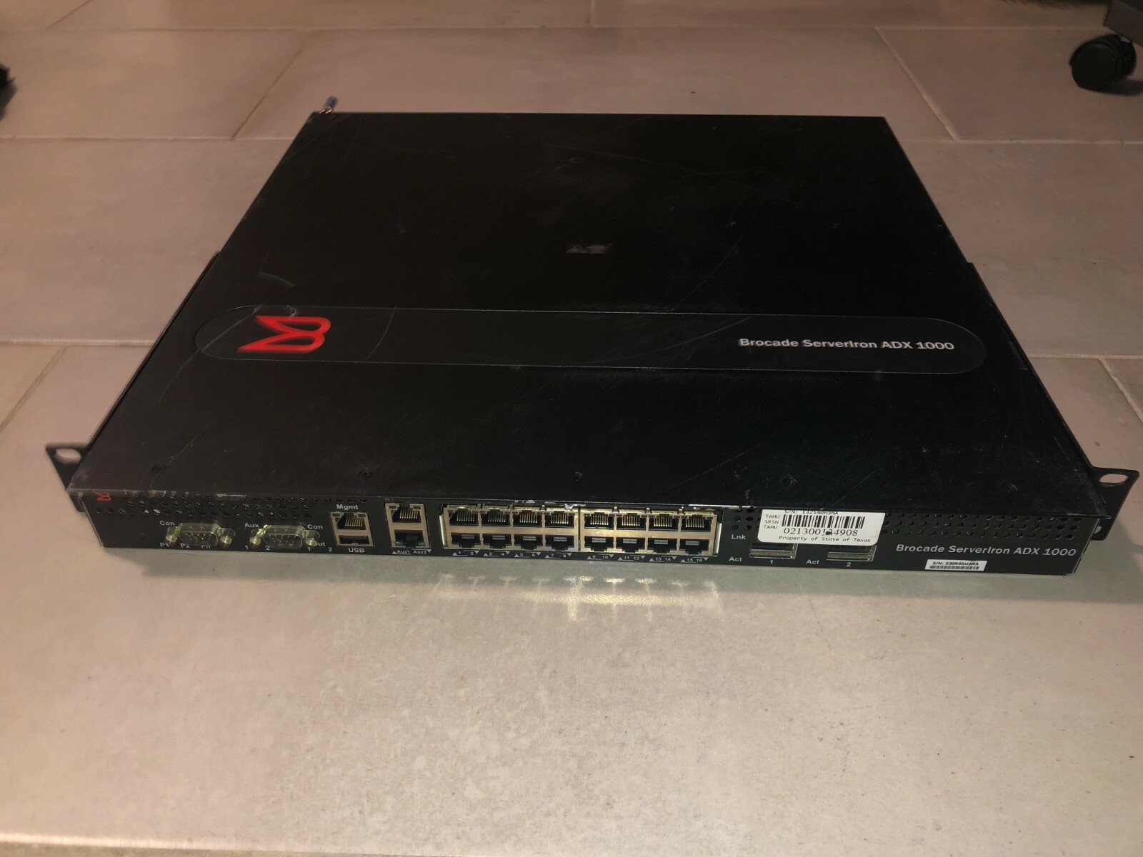 Brocade ServerIron ADX 1000 SI-1016-4-SSL-PREM w/ Dual RPS9 Power Supply SI1000