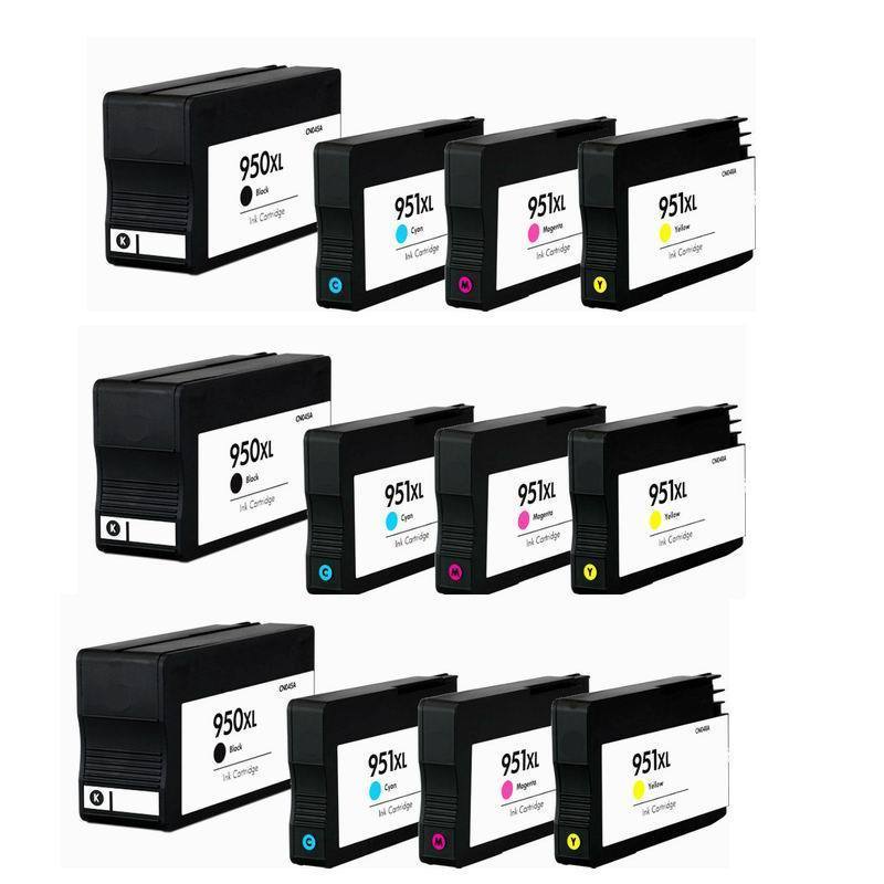 12 pack Compatible for HP 950XL 951XL ink OfficeJet Pro 8625 8600 Show ink level