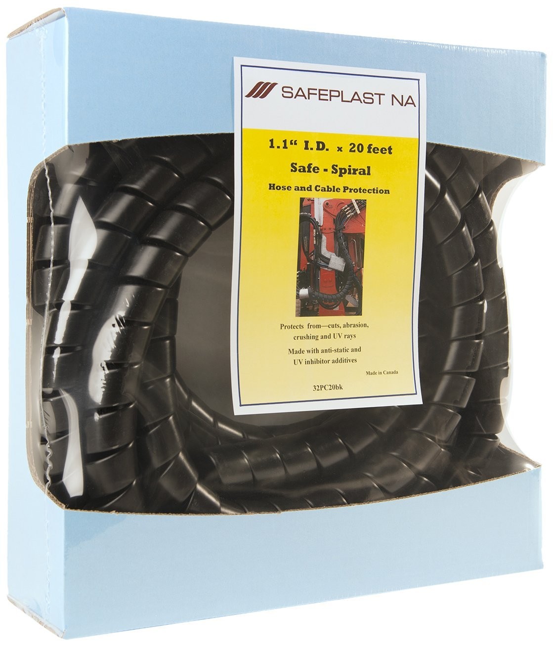 Caplugs SPPC Series – Safeplast SafeSpiral PreCut Spiral Wrap, Hose & Cable P...