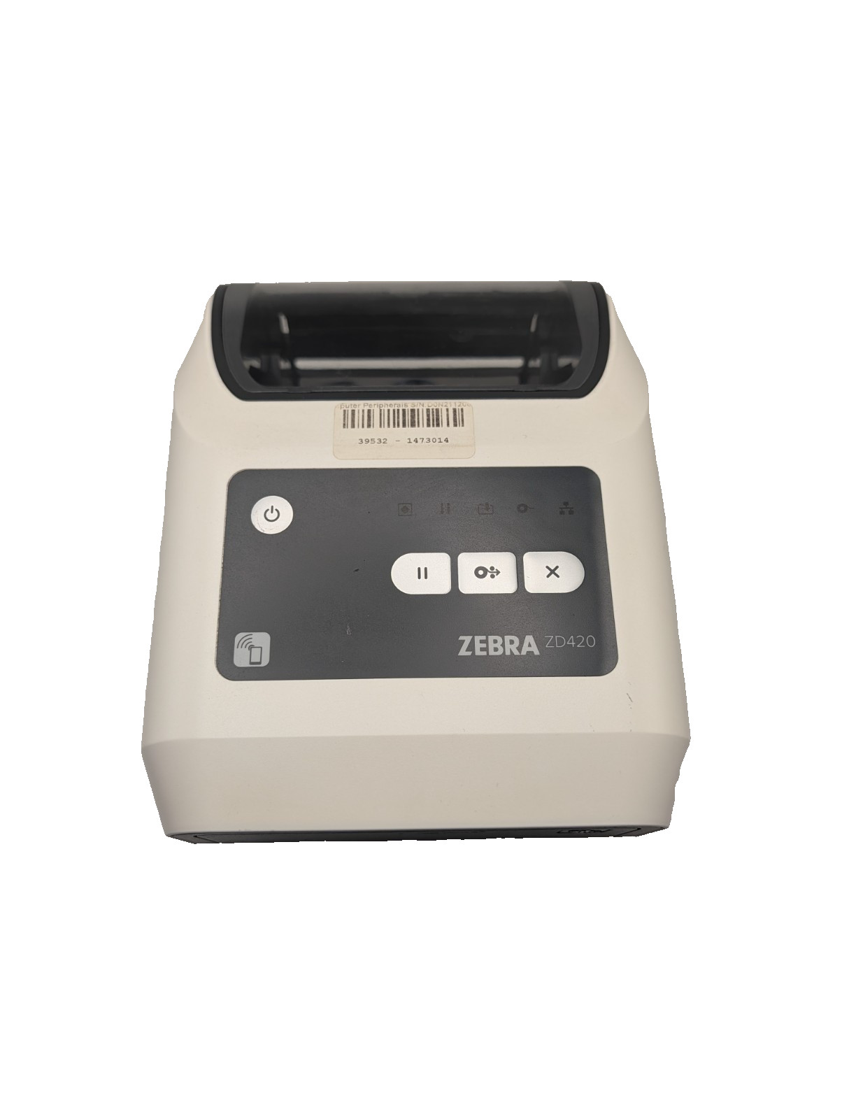 Zebra ZD420 Thermal Bluetooth Printer ZD42H42-T01E00EZ No AC Adapter - Tested