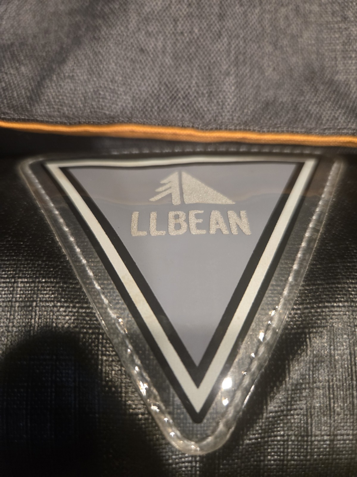 L.L.Bean Laptop Messenger Bag Gray Commuter Rain Cover LED Light Shoulder Bag