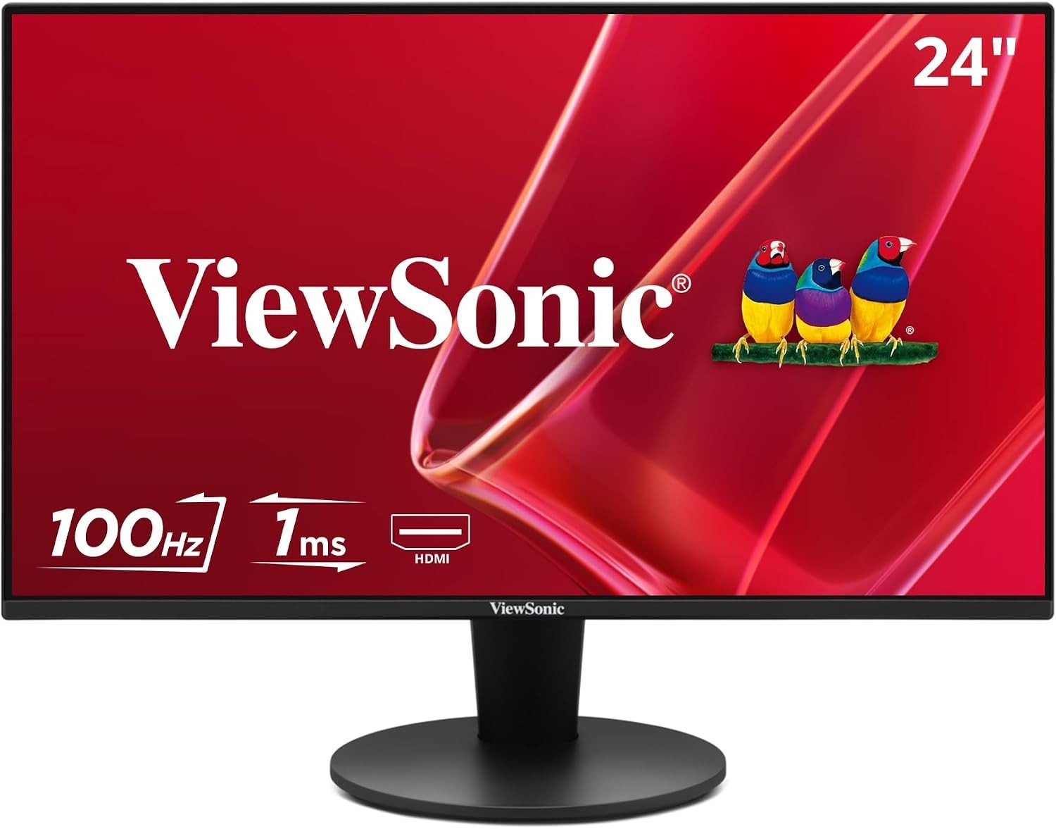 Sleek 24-Inch IPS Display, 100Hz Refresh Rate, Integrated Speakers, HDMI