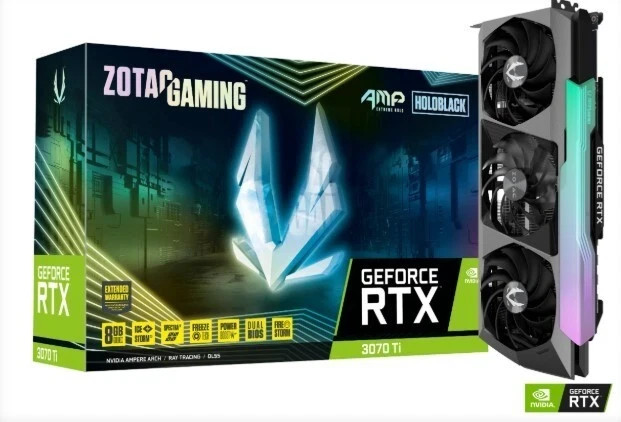 NEW, Sealed, ZOTAC GAMING GeForce RTX 3070 Ti AMP Holo ZT-A30710F-10P
