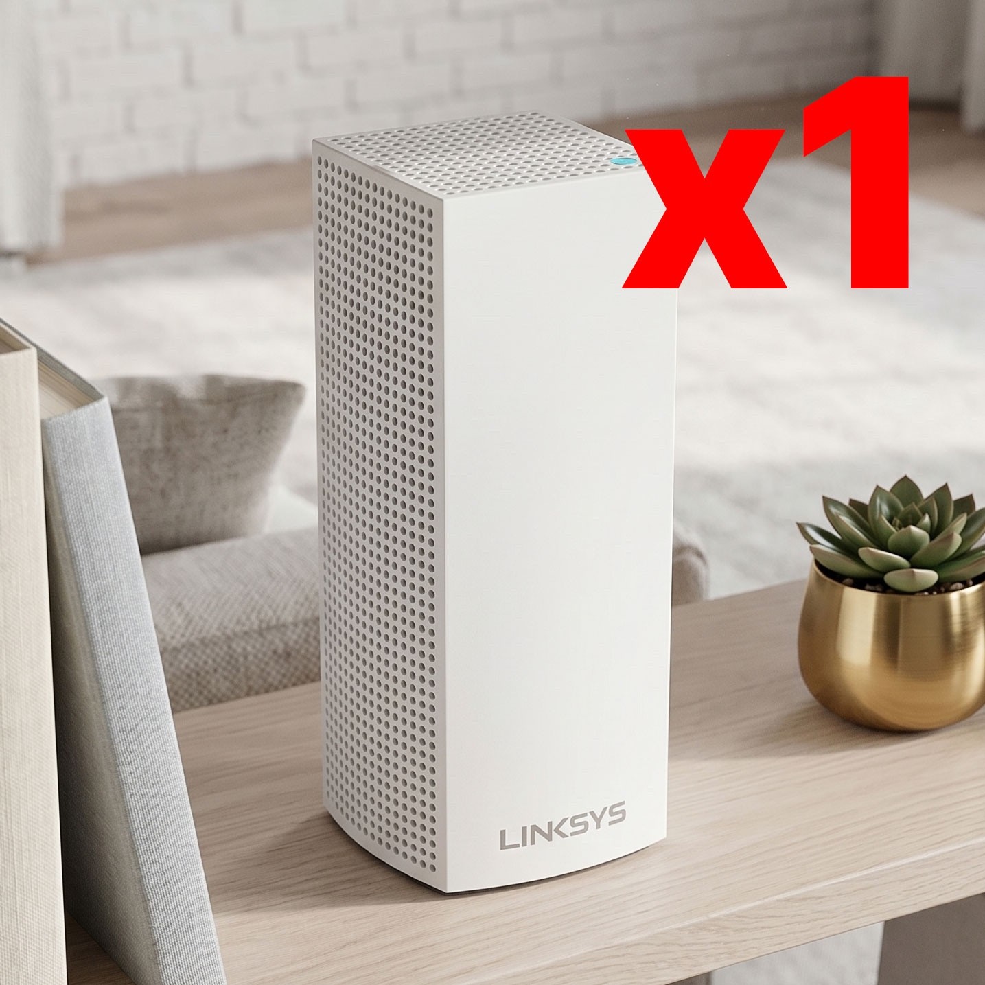 NEAT Linksys VELOP Mesh Home WIFI 4,000 SF Coverage WHW0302/WHW0301 White 1 Unit