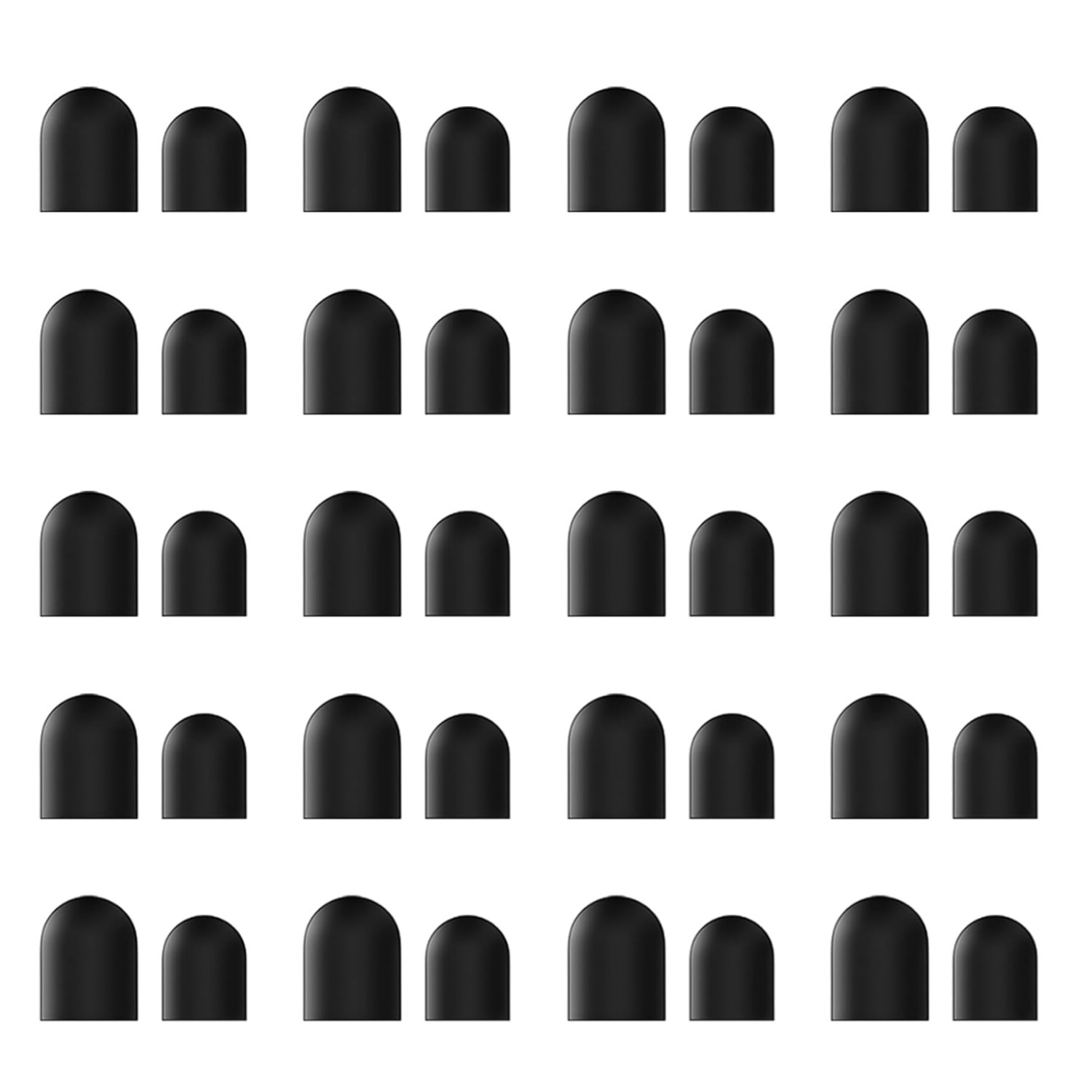 Durable Rubber Stylus Tips - 40 Pcs, Universal Fit, Smooth Writing Performance