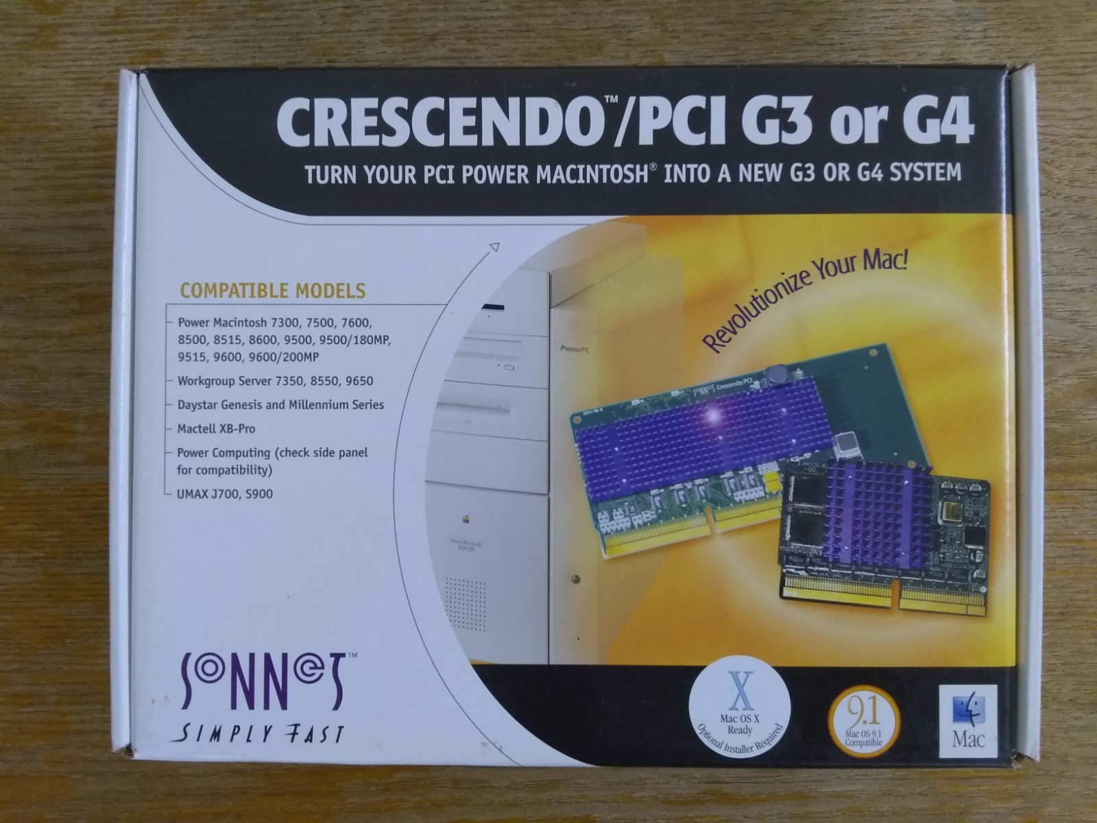 Sonnet Crescendo/PCI G3 500mhz/1M, NEW FACTORY SEALED, Apple PowerMac PowerPC