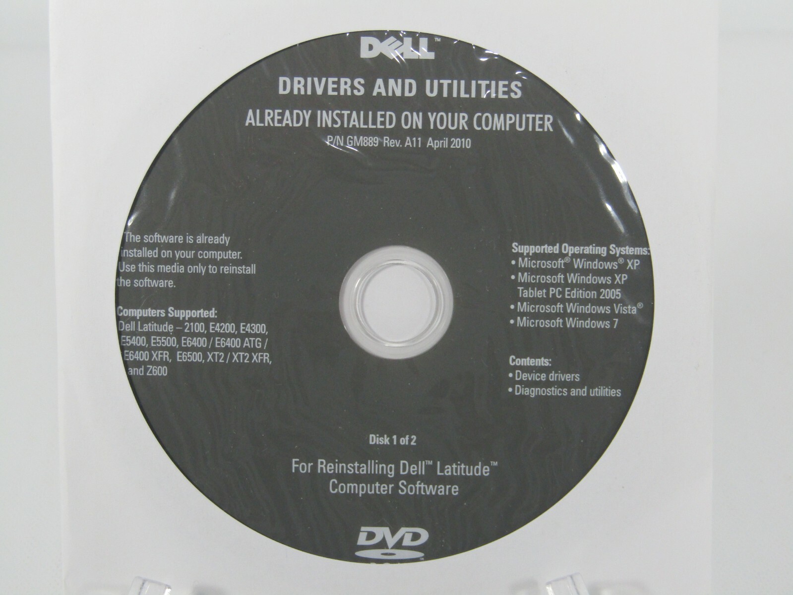 Dell Drivers and Utilities for Reinstalling Dell Latitude