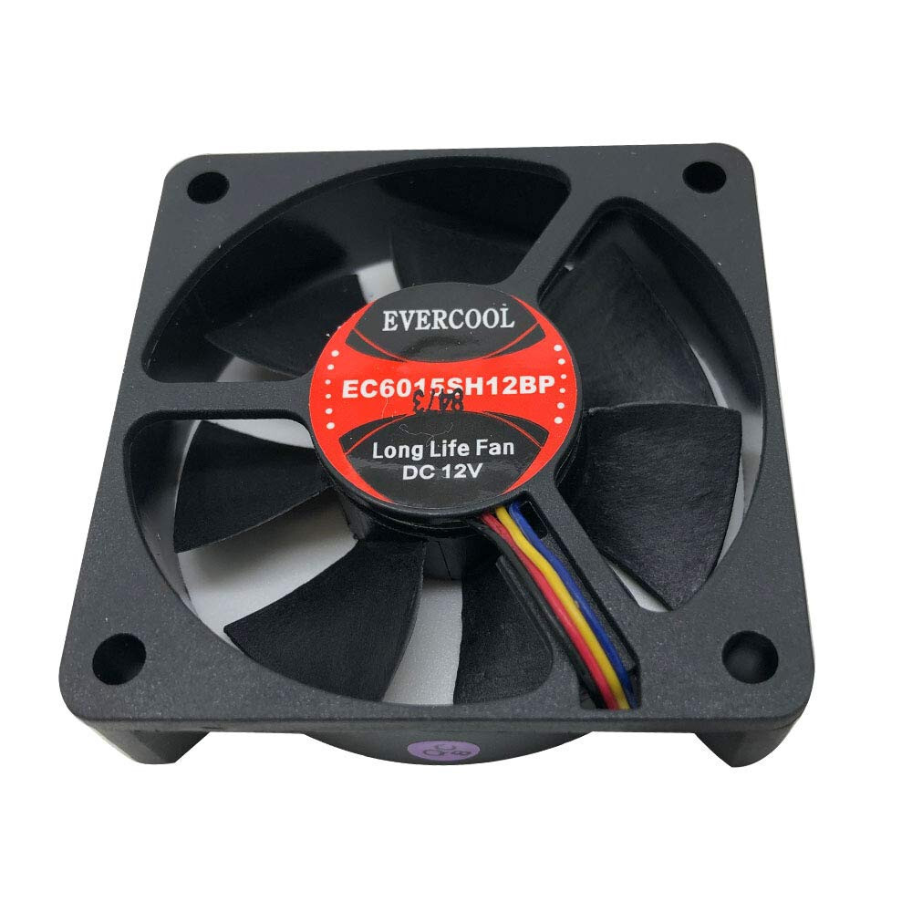 Evercool 60mm x 15mm EC6015SH12BP Computer Case Ball Bearing Fan 4-Pin PWM