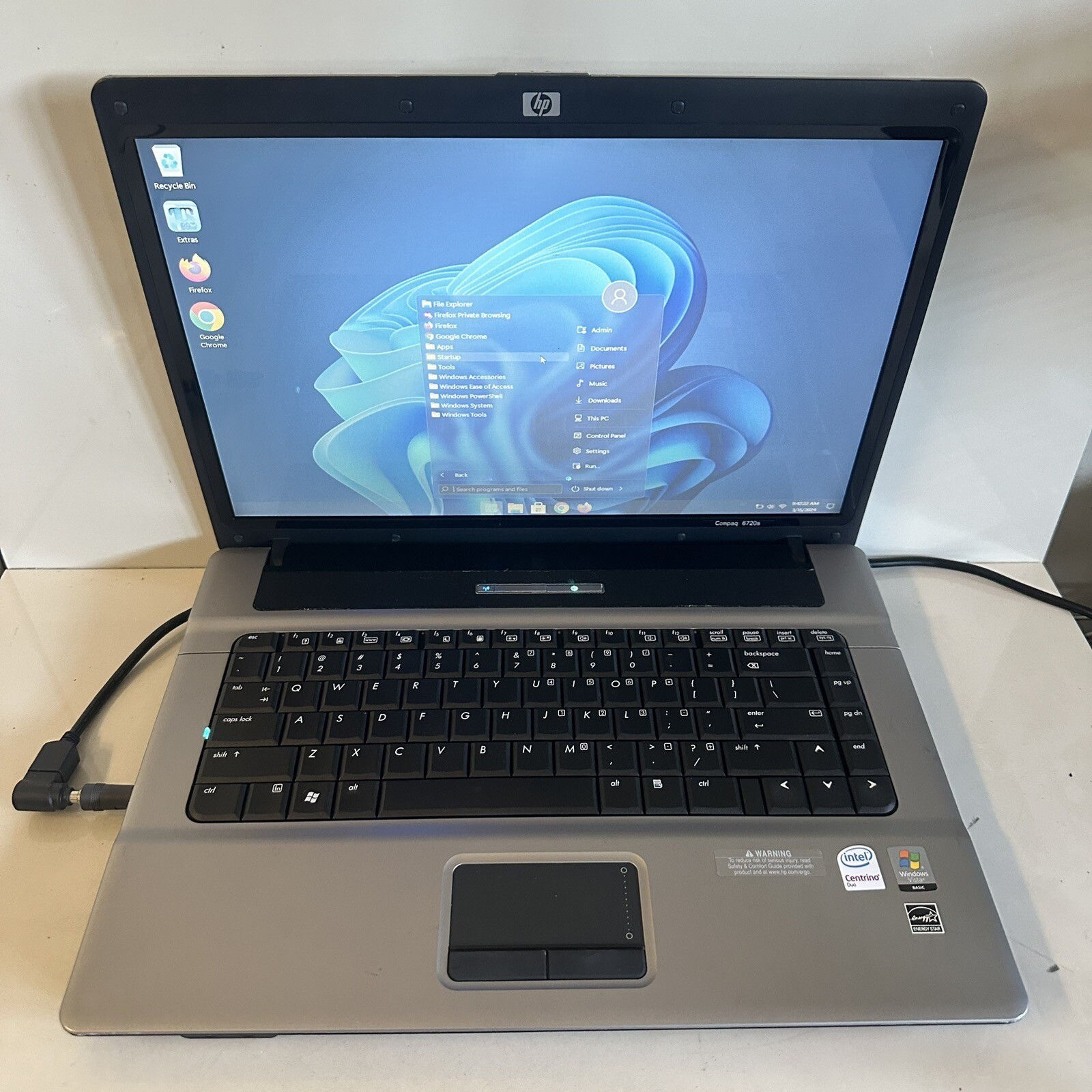 HP Compaq 6720s 15.4” Laptop Core 2 Duo 2GB RAM 500GB HDD Windows 11