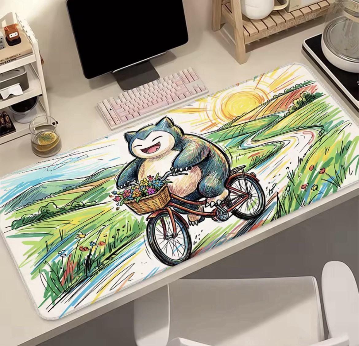 Pokemon Snorlax Grande Mousepad Large Gaming Mouse Pad