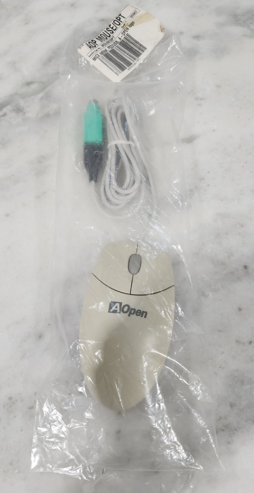 Logitech AOpen USB Optical Mouse M-BJ69-  Vintage 2000s.