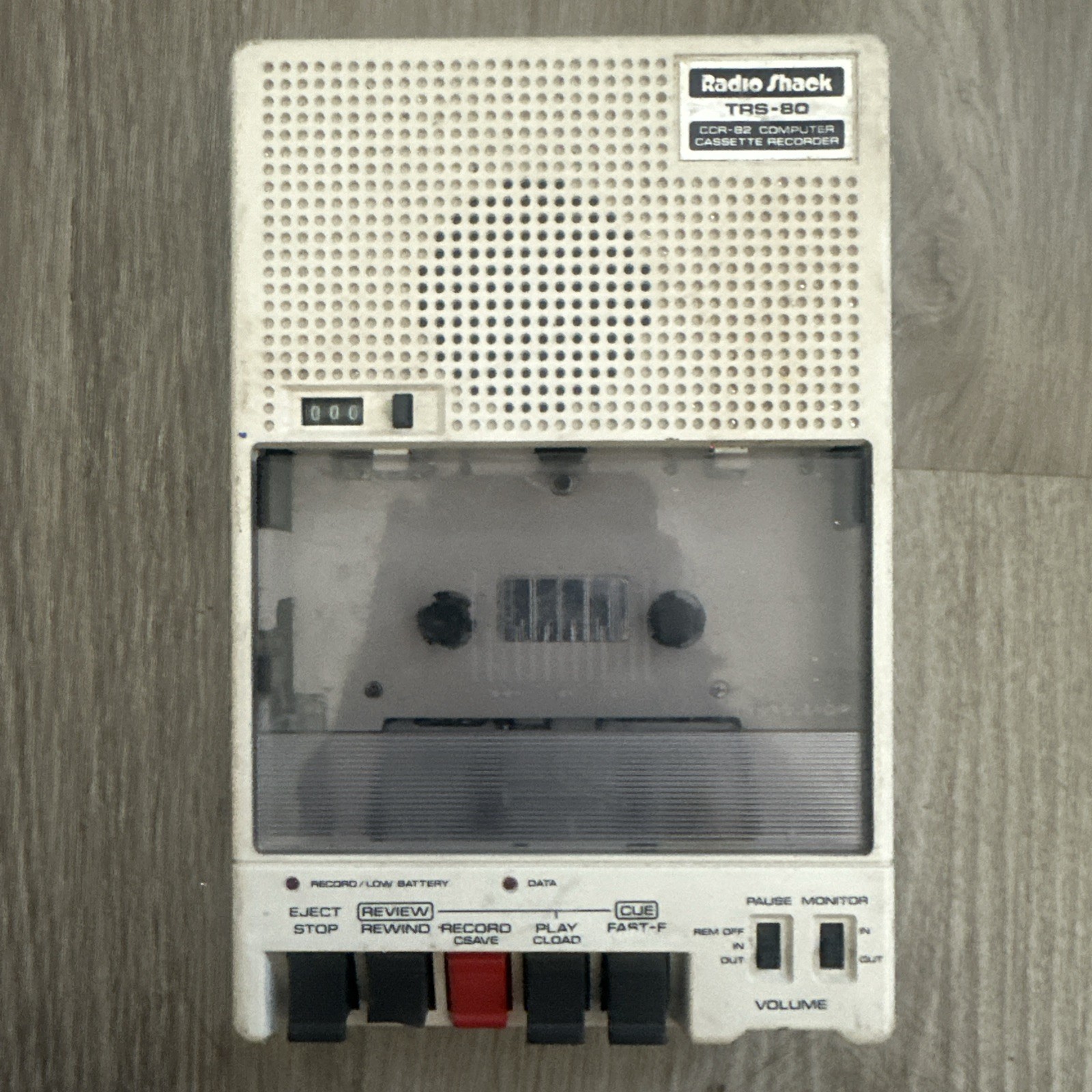 RadioShack TRS-80 CCR-82 Computer Cassette Recorder/Player For Parts Only