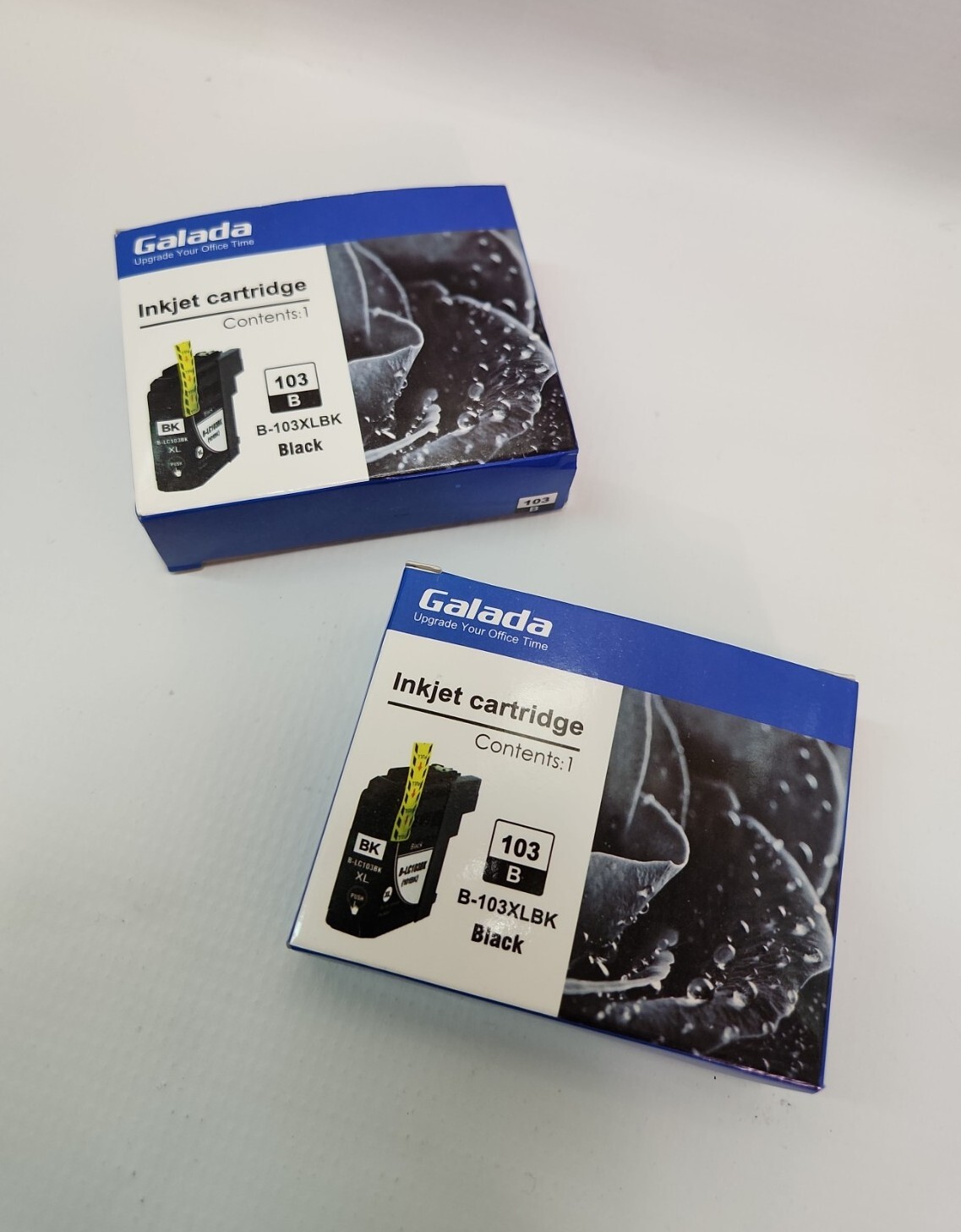 2 New LC103BK Galada Remanufactured Compatible Ink Cartridges for B-103XLBK