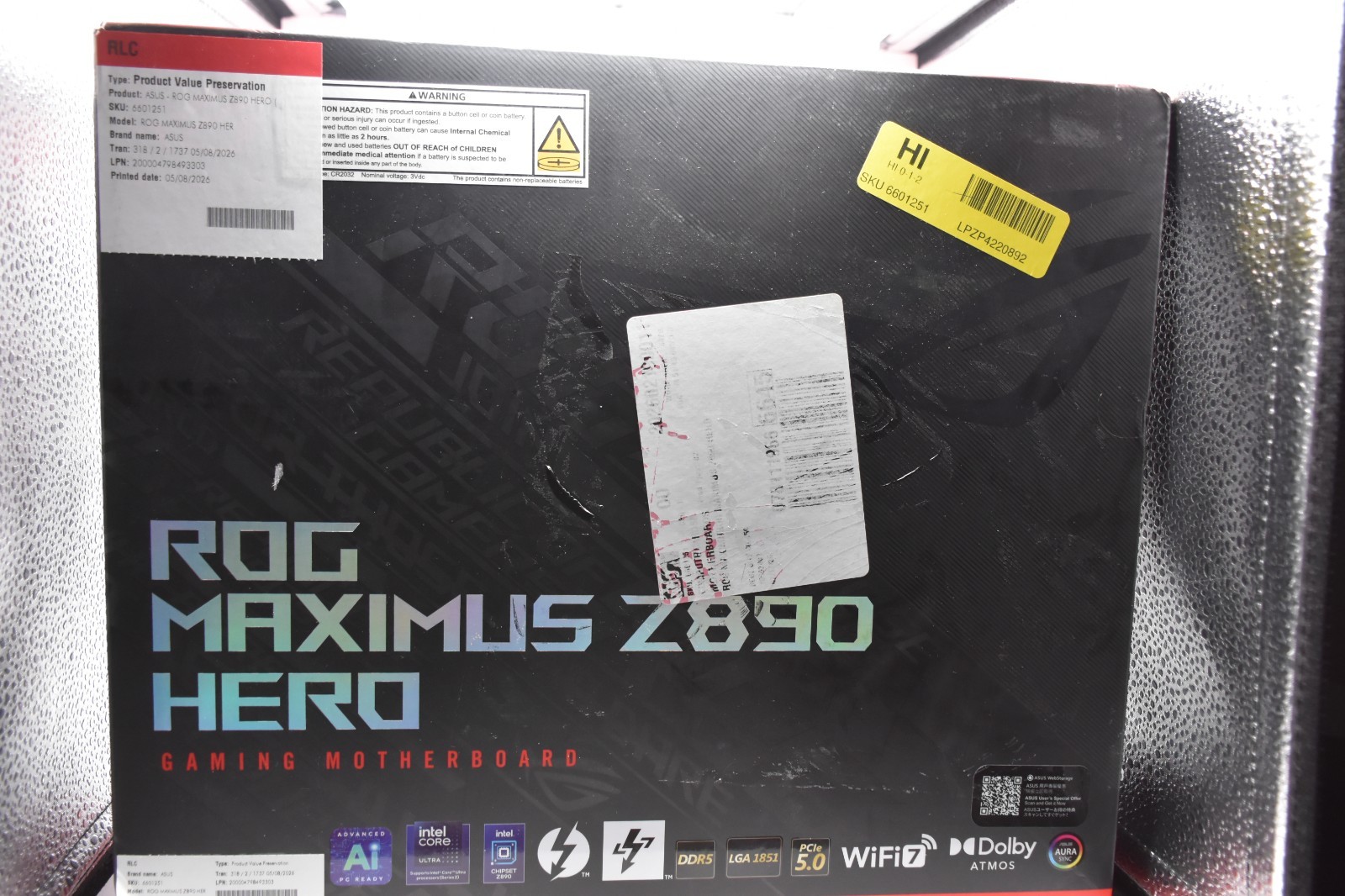 ASUS ROG Maximus Z890 Hero LGA1851 Motherboard – Tested & Working